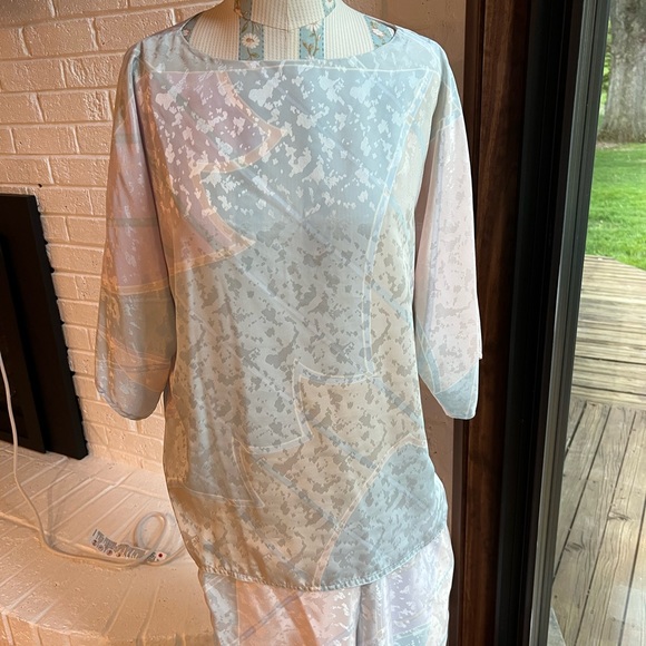 Vintage 70’s The Wilroy Traveler New York Pant And Blouse Set. - Picture 2 of 3